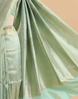 Firozi Brocade Saree in Silk