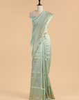 Firozi Brocade Saree in Silk