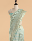 Firozi Brocade Saree in Silk