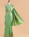 Sea Green Butti Saree in Silk