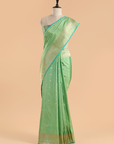 Sea Green Butti Saree in Silk