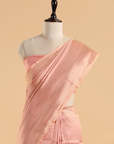 Light Pink Brocade Saree in Silk