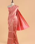 Pink Brocade Saree in Silk