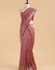 Magenta Pink Brocade Saree In Silk