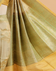 Pista Green Butta Saree in Georgette Tussar