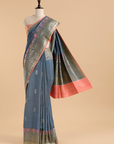 Grey Butta Saree in Georgette Tussar