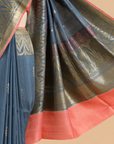 Grey Butta Saree in Georgette Tussar