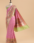 Pink Butti Saree in Georgette Tussar