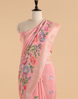 Light Pink Butta Saree in Georgette Tussar