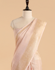Cream Butta Saree in Georgette Tussar
