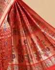 Red Patola Saree in Silk