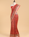Red Patola Saree in Silk