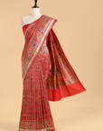 Red Patola Saree in Silk