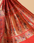 Red Patola Saree in Silk