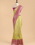 Pista Green Butta Saree in Silk