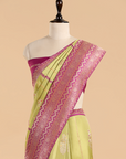 Pista Green Butta Saree in Silk