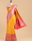 Mustard Butti Saree in Silk