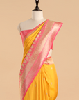 Mustard Butti Saree in Silk
