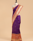 Purple Butti Saree in Silk