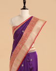 Purple Butti Saree in Silk
