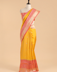 Mustard Butti Saree in Silk