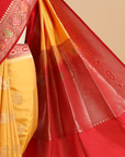 Mustard Butta Saree in Silk