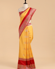 Mustard Butta Saree in Silk
