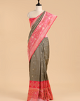 Cream Butti Saree in Silk
