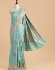 Firozi Butta Saree in Silk