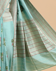 Firozi Butta Saree in Silk
