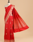 Red Butta Saree in Silk