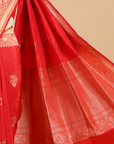 Red Butta Saree in Silk