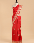 Red Butta Saree in Silk