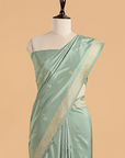 Pista Green Butti Saree in Silk