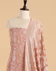 Gajar Pink Jaal Dress in Georgette Tussar