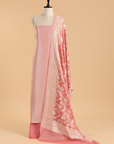 Peach Jaal Dress in Georgette Tussar