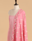 Gajar Pink Jaal Dress in Georgette Tussar