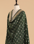 Bottle Green Butti Dupatta in Silk