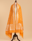 Golden Lehariya Dupatta in Silk