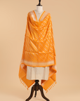Golden Lehariya Dupatta in Silk