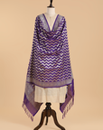 Purple Dupatta in Silk
