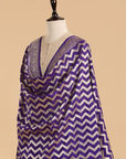 Purple Dupatta in Silk