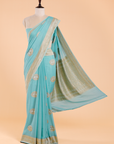 Firozi Butta Saree In Georgette