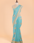 Firozi Butta Saree In Georgette