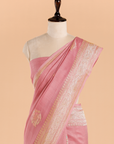 Light Pink Butta Saree in Georgette Tussar
