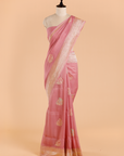 Light Pink Butta Saree in Georgette Tussar