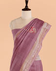 Lavender Butta Saree in Georgette Tussar