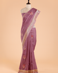 Lavender Butta Saree in Georgette Tussar