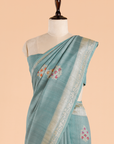Jade Green Butta Saree in Georgette Tussar