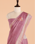 Gajar Pink Butta Saree in Georgette Tussar